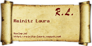 Reinitz Laura névjegykártya